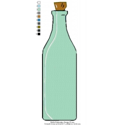 Bottle Embroidery Design 01